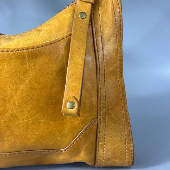 FRYE Women's Melissa Zip Crossbody Bag, Mustard - Picture 4 of 16